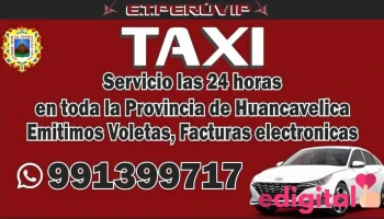 Servicio Taxi en Huancavelica - Av. Los Chancas N° 112