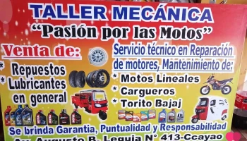 Taller Mecánica pasión por las motos - Av.Augusto B.Leguia