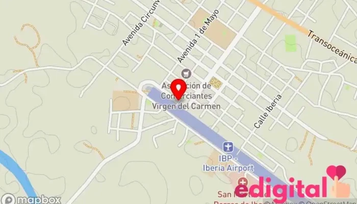 mapa de Aeródromo de Iberia Parque local en Iberia