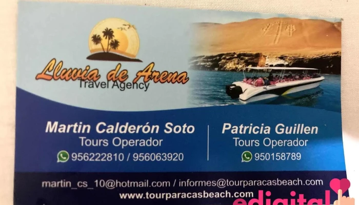 Agencia de viajes Lluvia de Arena - Paracas 11550