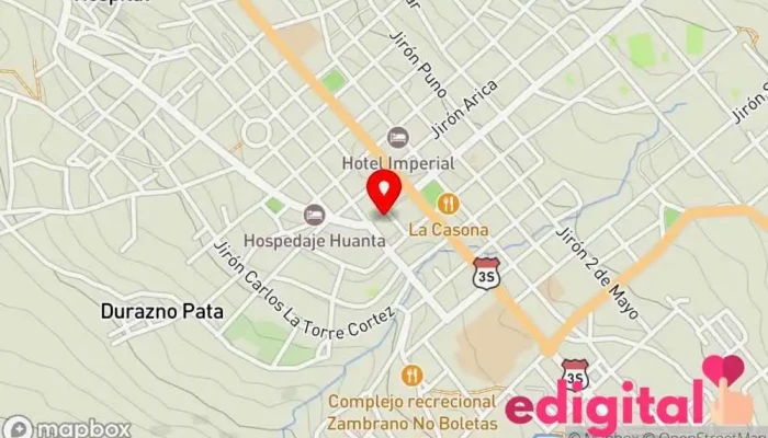mapa de Agente banco de la nación Farmacia en Huanta