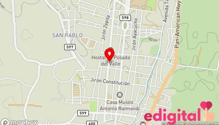 mapa de Agente Bbva CRISTO FARMA Farmacia en San Pedro de Lloc