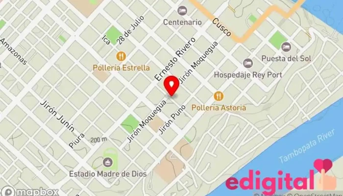 mapa de Agricola 3 Fronteras Farmacia en Puerto Maldonado