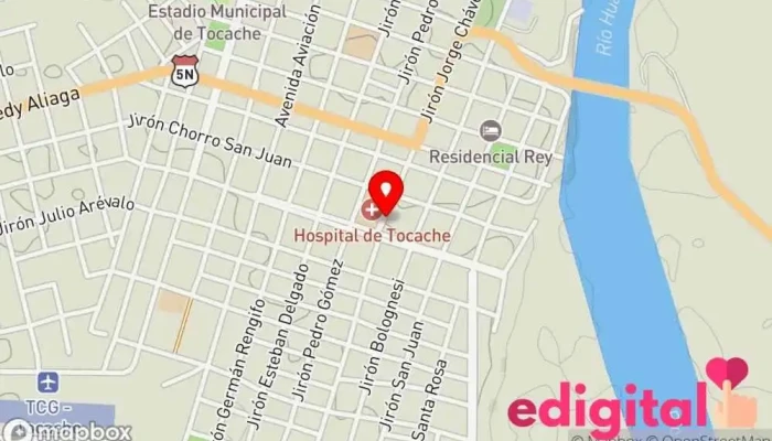 mapa de Agrícola San Martín Tienda de productos agrícolas en Tocache