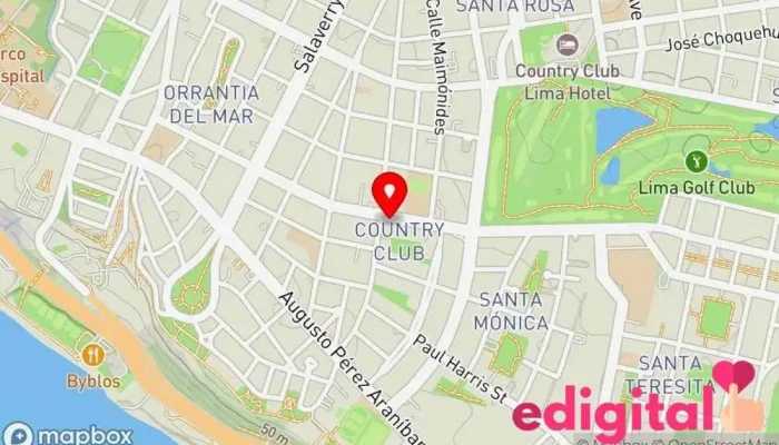 mapa de América Salud Farmacia en San Isidro