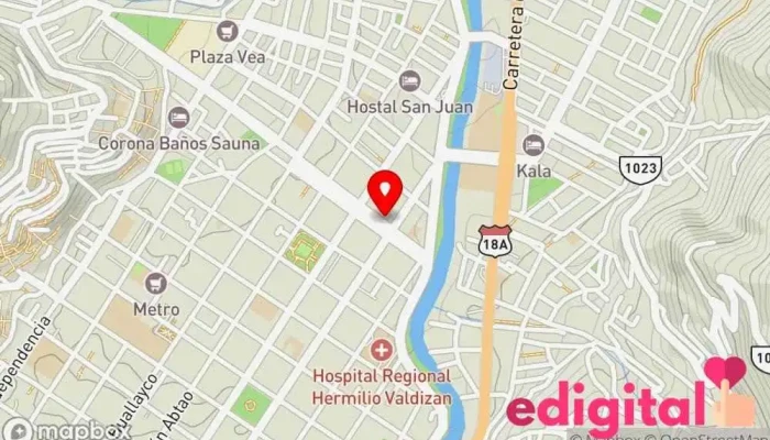 mapa de American CordyCeps Farmacia en Huánuco