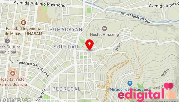 mapa de APUFARMA Farmacia en Huaraz