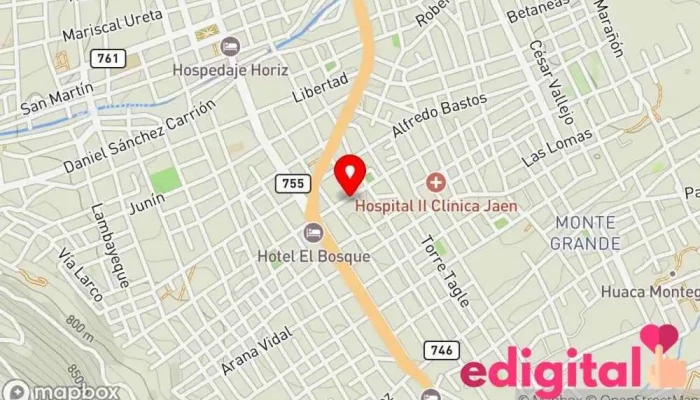 mapa de BENLIFARMA BOTICA Y AGENTE BCP Farmacia en Jaén