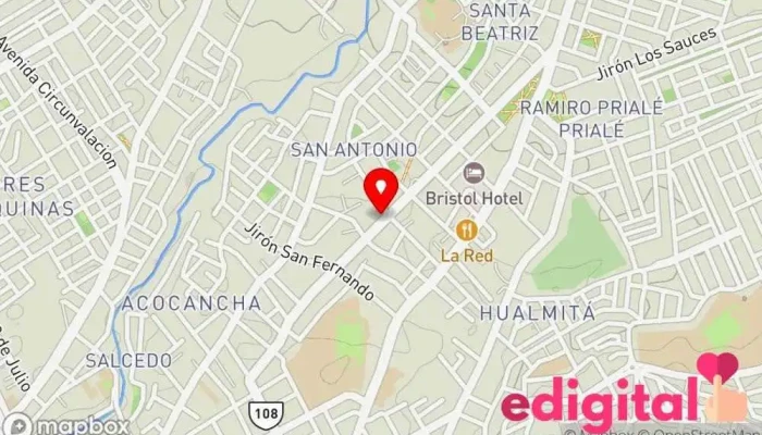 mapa de Biosfarmax Farmacia en Huancayo
