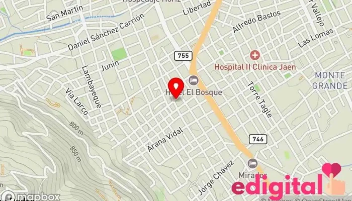 mapa de Botica Adri Pharma Farmacia en Jaén
