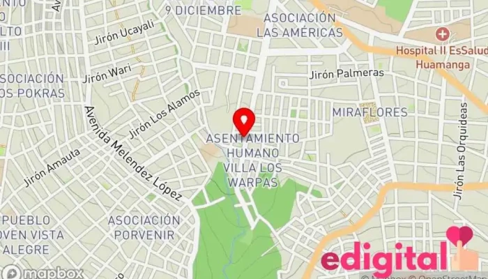 mapa de BOTICA A&G Tienda de comestibles, periódicos y medicamentos en Ayacucho