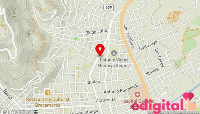 mapa de Botica Ahorro & Bienestar Farmacia en Jaén
