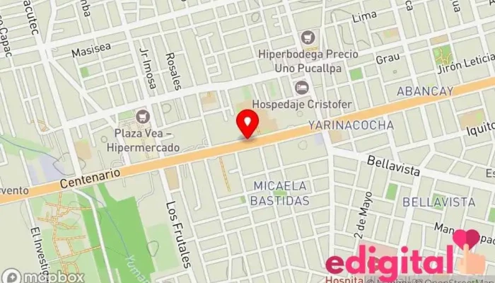 mapa de Botica Alfa Farmacia en Pucallpa