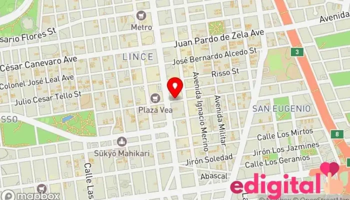 mapa de Botica Alfalux Farmacia en Lince