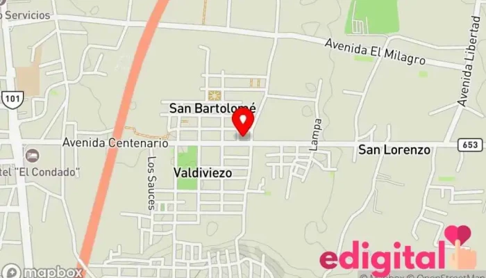 mapa de Botica ALPAMAYO Farmacia en Santa María