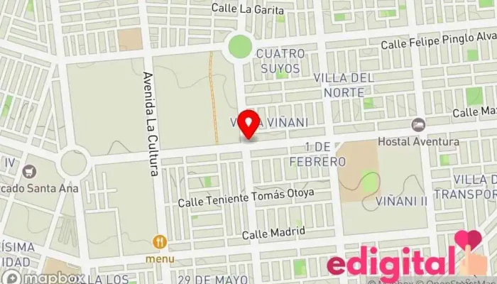 mapa de Botica Americana Farmacia en Tacna