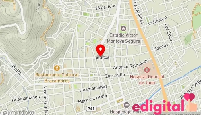 mapa de Botica Andrea Peru Farmacia en Jaén