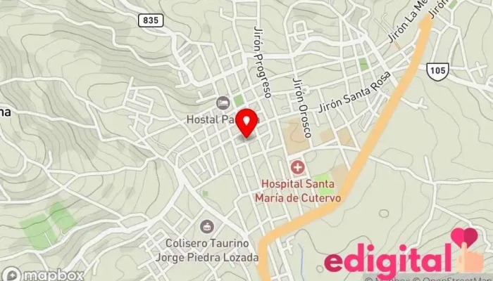 mapa de Botica Angelus Farmacia en Cutervo