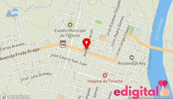mapa de Botica Angy Farma Farmacia en Tocache
