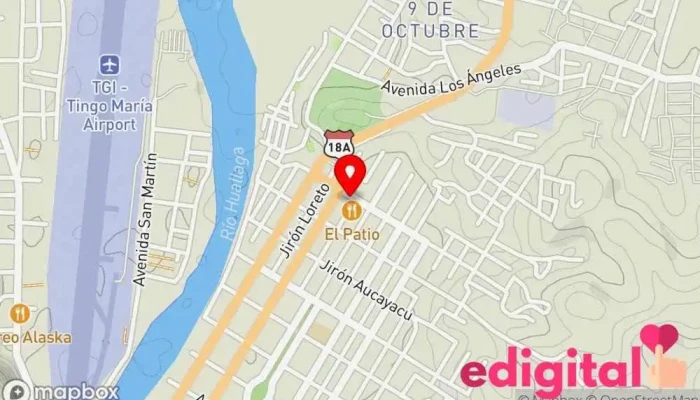 mapa de Botica Anita Farmacia en Tingo María