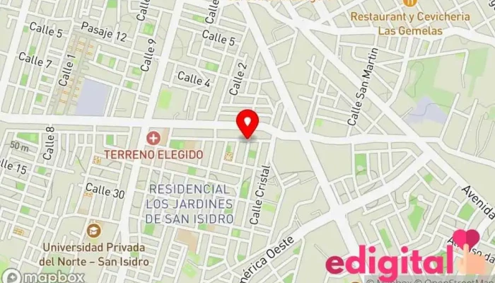 mapa de Botica Antofarma Farmacia en Trujillo