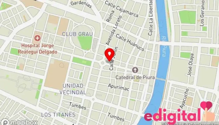 mapa de Botica Arcángel Piura2 Farmacia en Piura