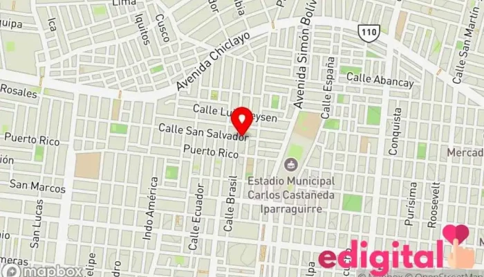 mapa de Botica Aylin Farmacia en José Leonardo Ortiz