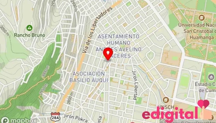 mapa de BOTICA BIOfarma Farmacia en Ayacucho