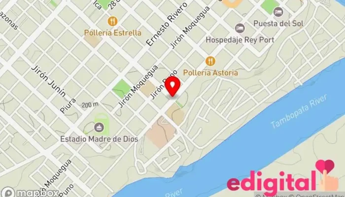 mapa de Botica BLV Farmacia en Puerto Maldonado