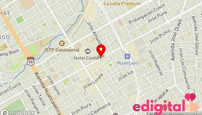 mapa de Botica Bristol Farmacia en Huancayo