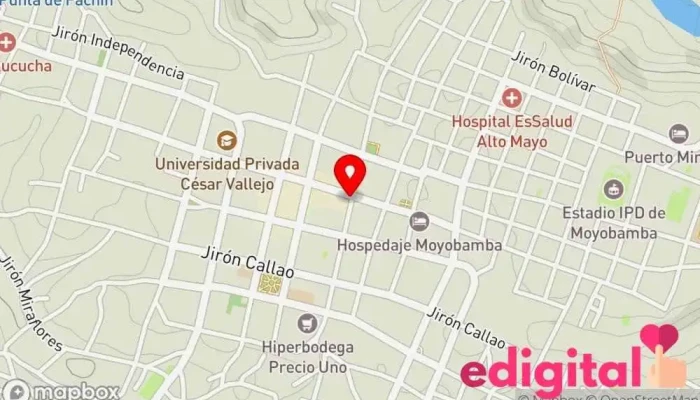 mapa de Botica Central Farmacia en Moyobamba