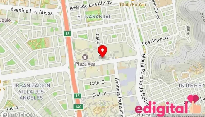 mapa de BOTICA CHASQUI PHARMA Farmacia en Independencia