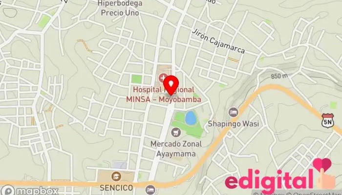 mapa de BOTICA CIPSA Farmacia en Moyobamba