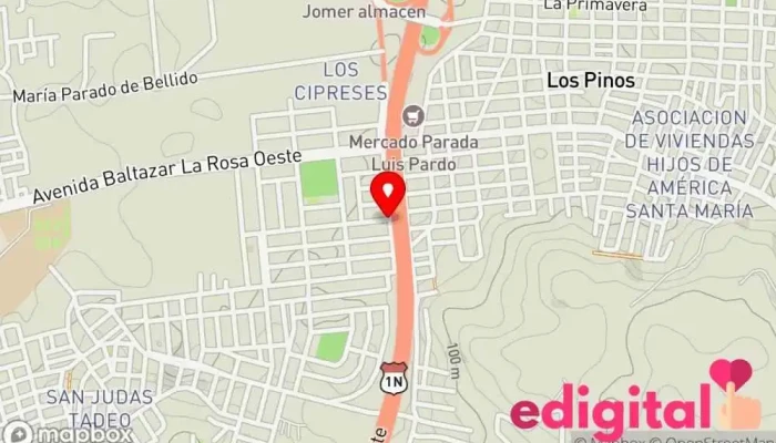 mapa de Botica CISFARMA Farmacia en Huacho