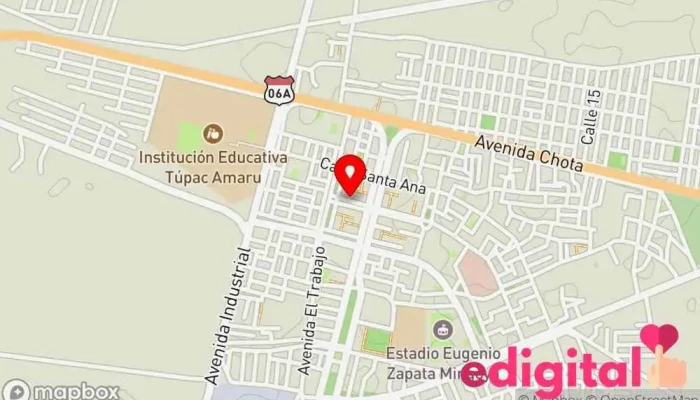 mapa de Botica C&L Ángela Farmacia en Tumán