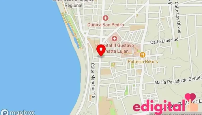 mapa de Botica Colusa Farmacia en Huacho