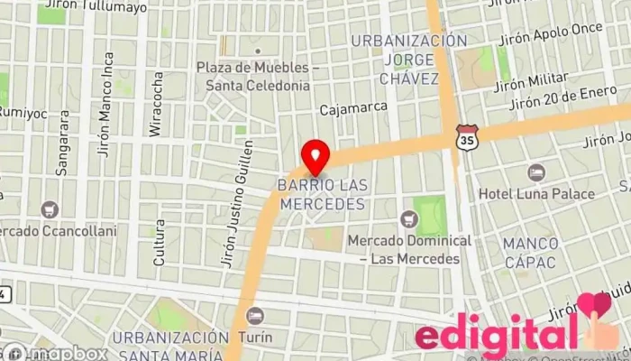 mapa de Botica Corazón de Jesus Farmacia en Juliaca