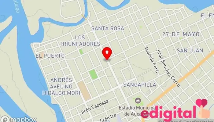 mapa de Botica Corazón De Jesús Farmacia en Aucayacu