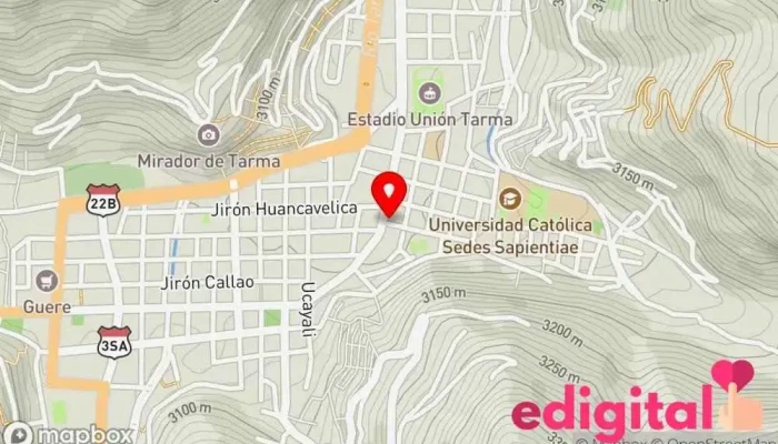 mapa de Botica Corazón Farmacia en Tarma