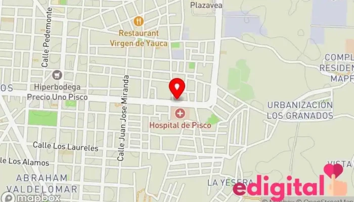 mapa de Botica Cristel Farmacia en Pisco