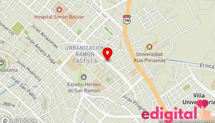 mapa de Botica Cristopharma Farmacia en Cajamarca