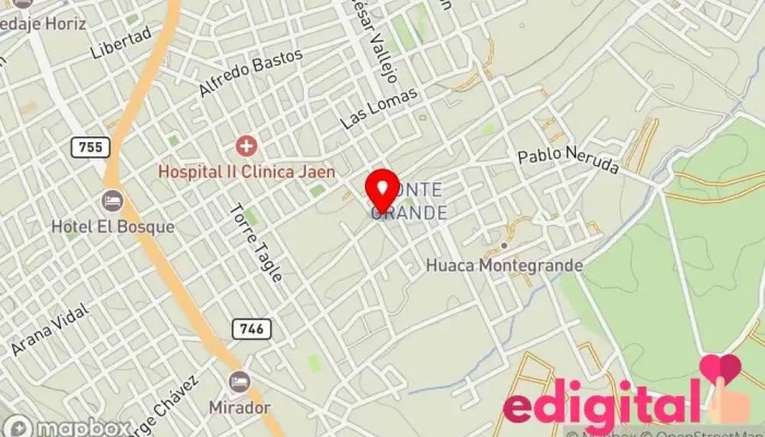 mapa de Botica Cruz De Motupe Farmacia en Jaén
