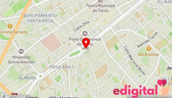 mapa de Botica Cura total Farmacia en Tacna