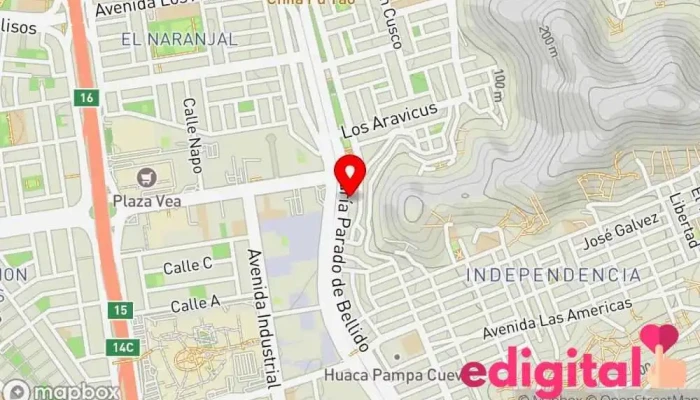 mapa de Botica De Brianna Farmacia en Independencia