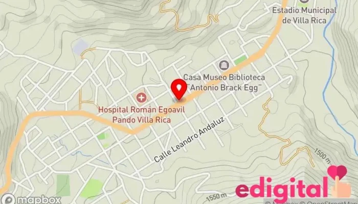 mapa de Botica Delta Farmacia en Villa Rica