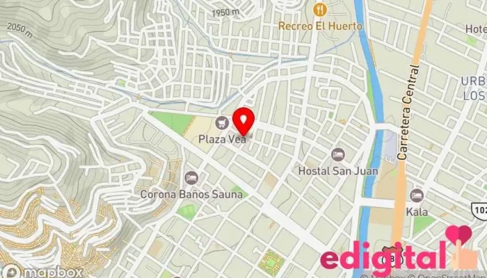 mapa de BOTICA DIOS ES AMOR Farmacia en Huánuco