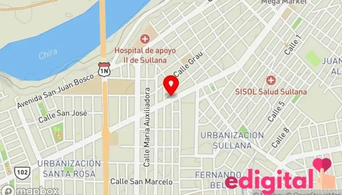 mapa de Botica Divina Misericordia Farmacia en Sullana