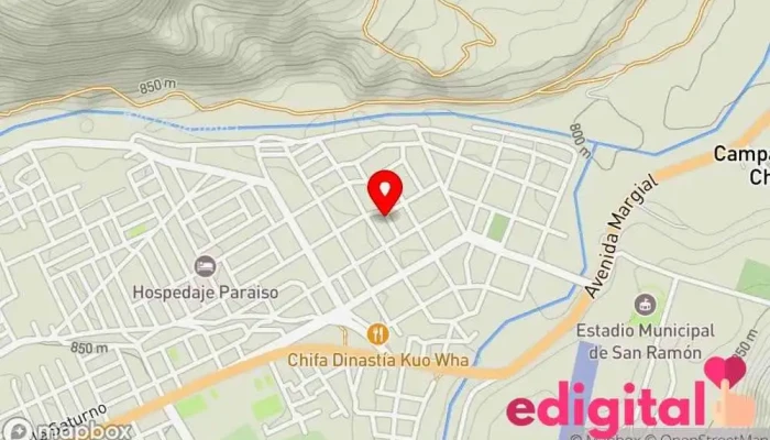mapa de BOTICA DJSFARMA Farmacia en San Ramón