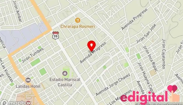 mapa de Botica Dra. Alva Farmacia en Huancayo