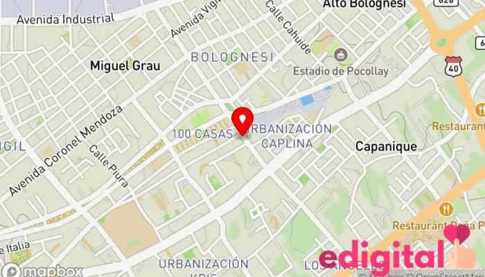 mapa de BOTICA DRF-J&J DE ROSSI Farmacia en Tacna